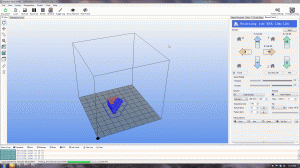 Repetier Host controlling the print.