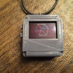 3D Printed necklace case with buttons for TinyScreen