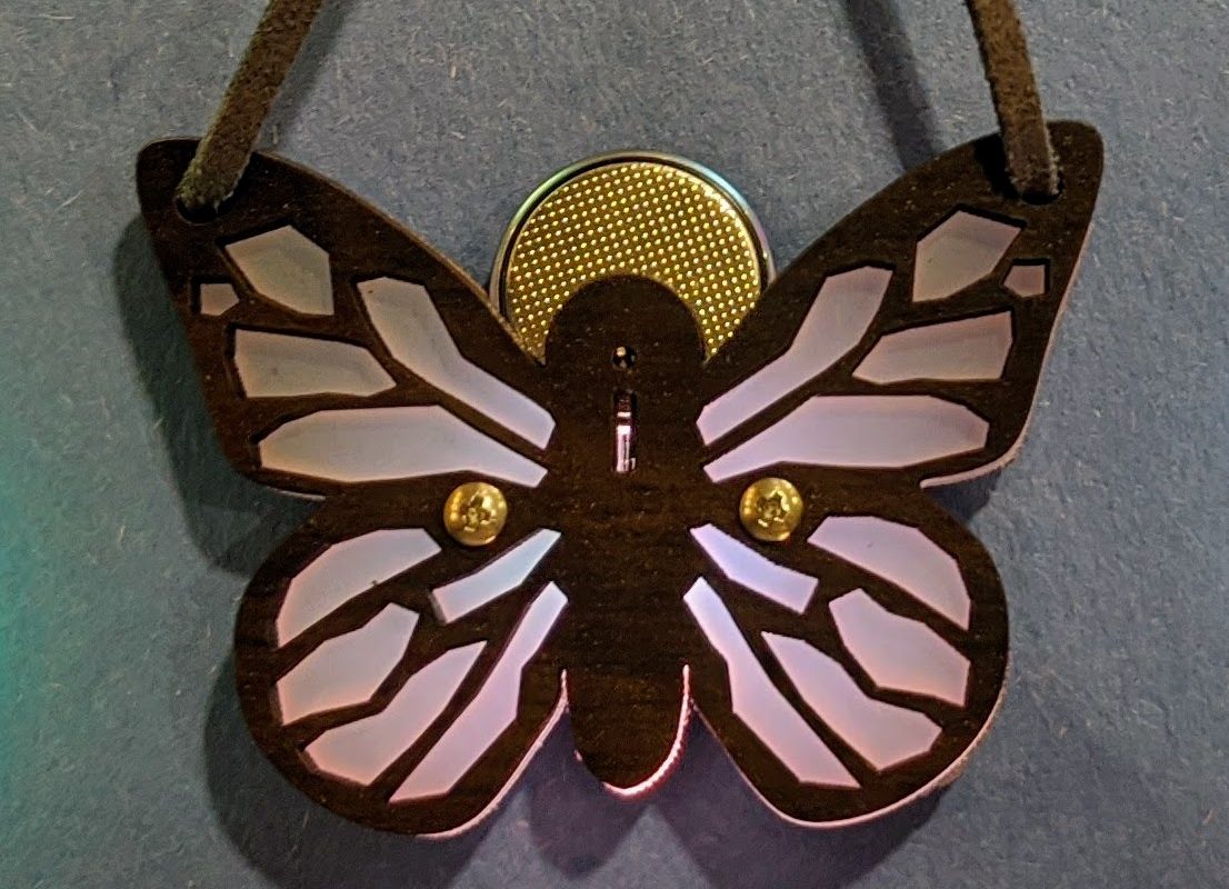 Butteryfly illuminated pendant