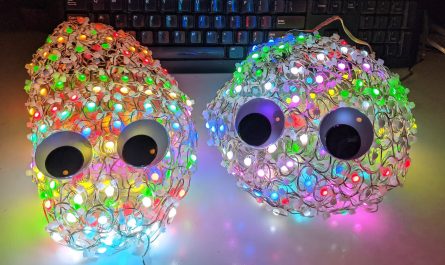 Blobs made from LED string lights